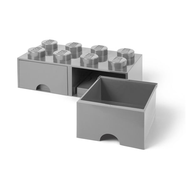 Contenitore grigio con due cassetti - LEGO®-image-3