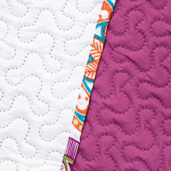 Copriletto reversibile in microfibra fucsia , 170 x 270 cm Bibi - DecoKing-image-4