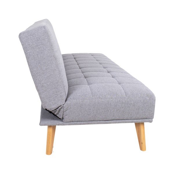 Divano letto grigio chiaro con gambe in betulla massiccia Oxford - House Nordic-image-2