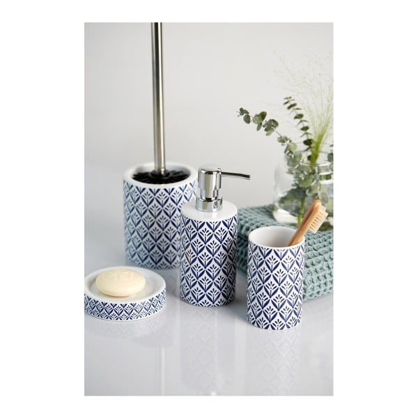 Distributore di sapone in ceramica blu Lorca - Wenko-image-3