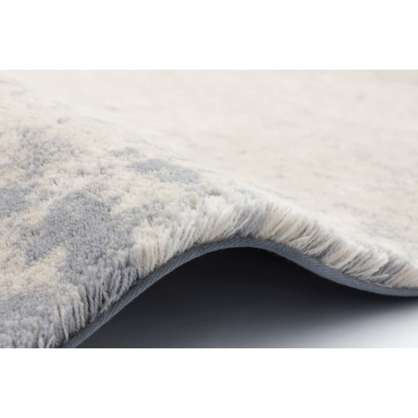 Tappeto in lana grigio crema 160x240 cm Bran - Agnella-image-2