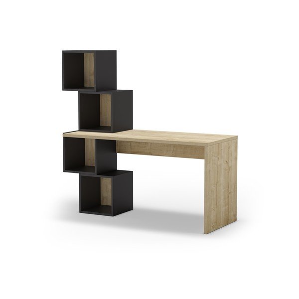 Scrivania in rovere 60x154 cm Cubik - Marckeric-image-3