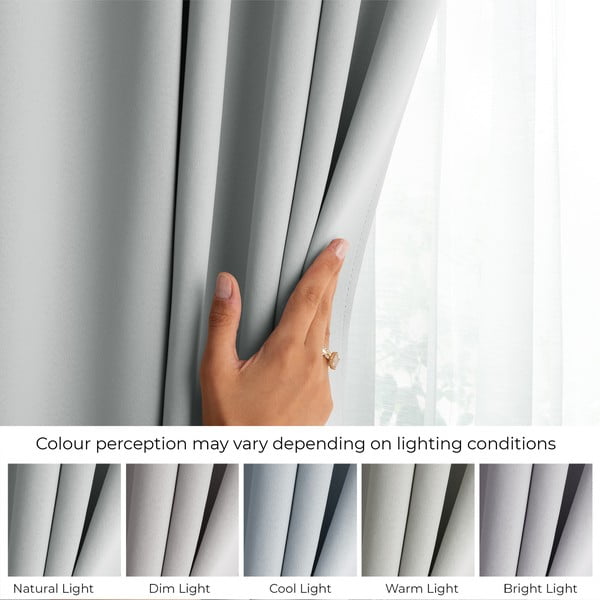 Tenda parzialmente oscurante grigio chiaro 140x175 cm Kierra – Restilo-image-4