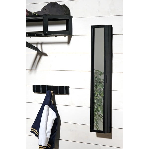 Attaccapanni nero in legno di quercia con 6 ganci Confetti - Rowico-image-2