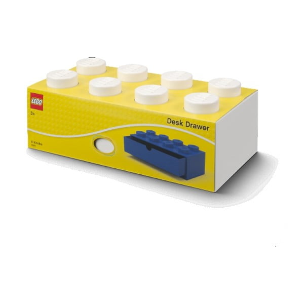 Scatola da scrivania bianca con cassetto Brick - LEGO®-image-2
