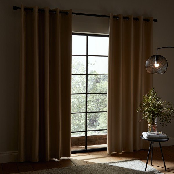 Tende oscuranti in set da 2 in oro 168x229 cm - Catherine Lansfield-image-3