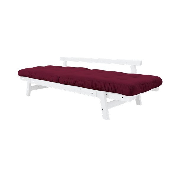 Divano variabile Step Bianco/Bordeaux chiaro - Karup Design-image-4