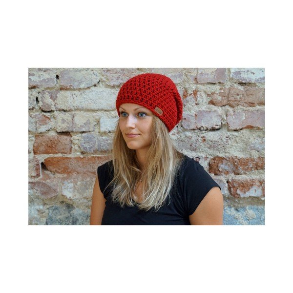 Cappello rosso fatto a mano all'uncinetto Mary B Mary B. - DOKE-image-2
