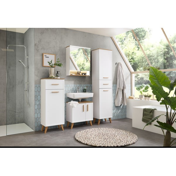Mobile per bagno bianco 72x60 cm Quickset 383 – Pelipal-image-3