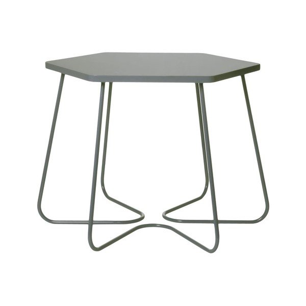 Stolek Hexagon Dark Grey