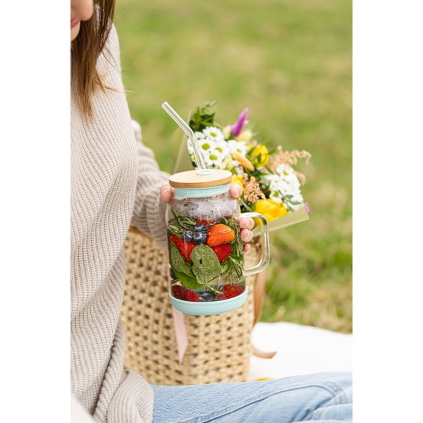 Barattolo con cannuccia 600 ml Fuori – Vialli Design-image-2