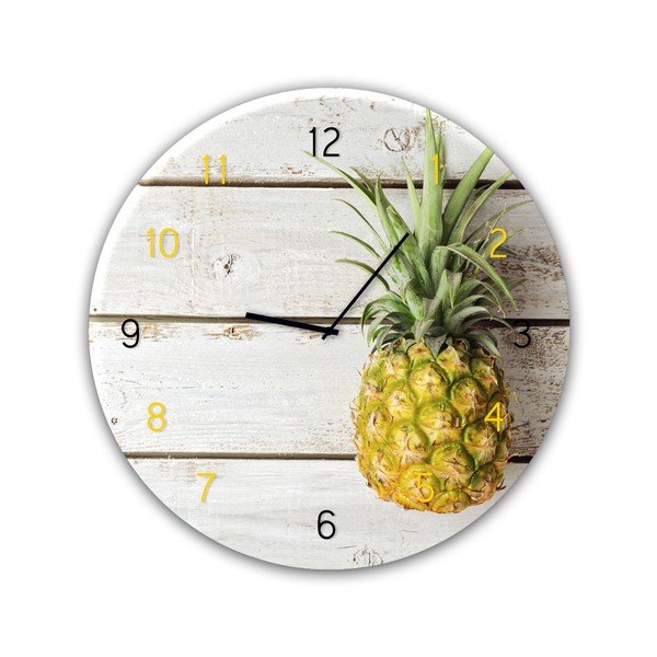 Orologio da parete in vetro , ⌀ 30 cm Pineapple - Styler