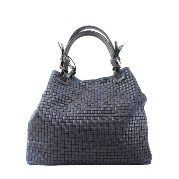 Borsa in pelle blu scuro Tessa - Chicca Borse-image-1