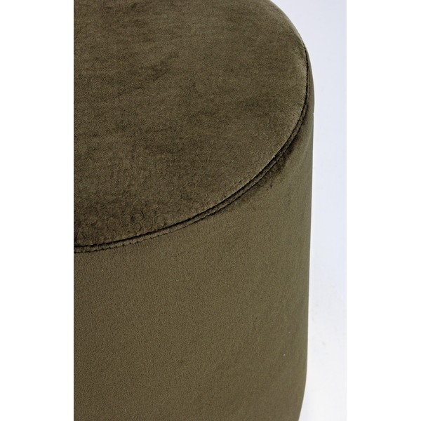 Poggiapiedi verde scuro con rivestimento in velluto Lucilla – Yes Everyday-image-2