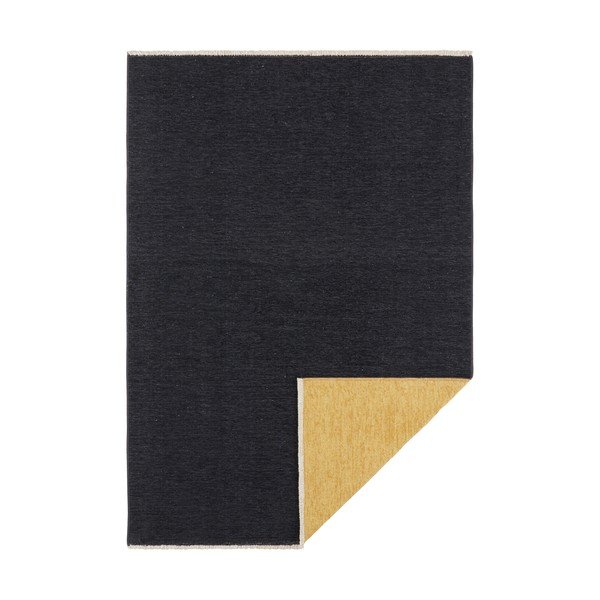 Tappeto bifacciale nero e giallo , 80 x 150 cm Duo - Hanse Home