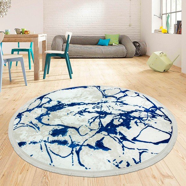 Tappeto Extravagante Azul, ⌀ 150 cm - Ruby