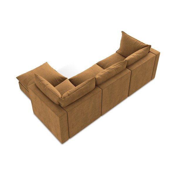 Divano angolare color terracotta (con penisola a destra/con chaise lounge) Manao – Makamii-image-3