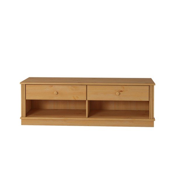 Cassettiera TV marrone in legno di pino Annabelle - Støraa-image-1