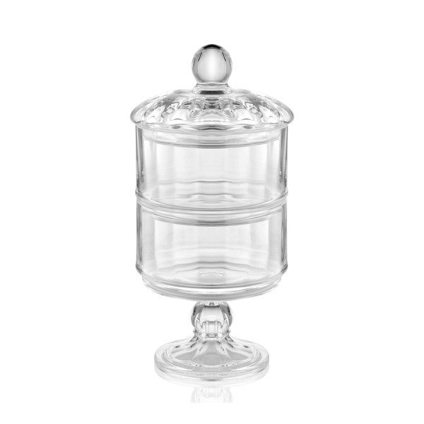 Vaso in vetro su stelo Camaya, altezza 29 cm - Mia