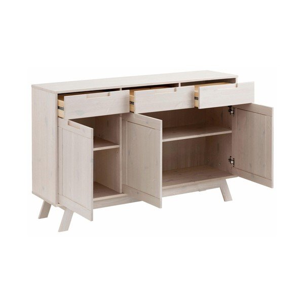 Cassettiera in legno bianco Olly - Støraa-image-2
