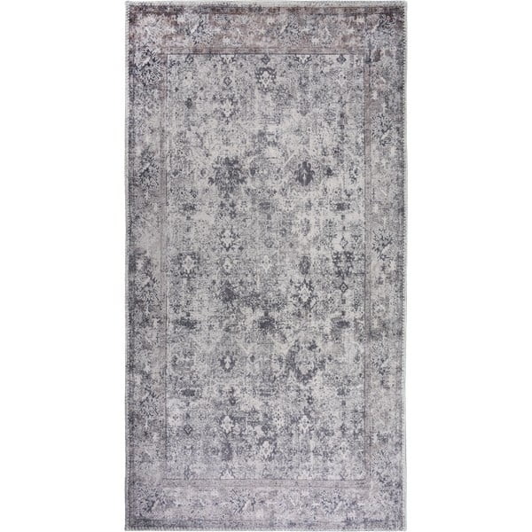 Passatoia grigia lavabile 80x200 cm Vintage Orient – Vitaus