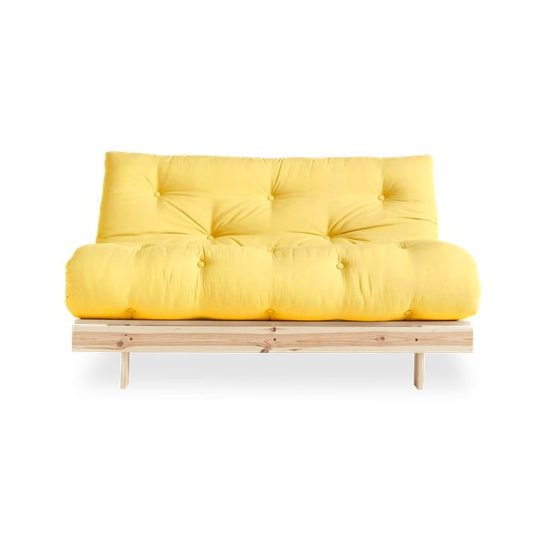 Divano letto giallo 140 cm Roots - Karup Design-image-3