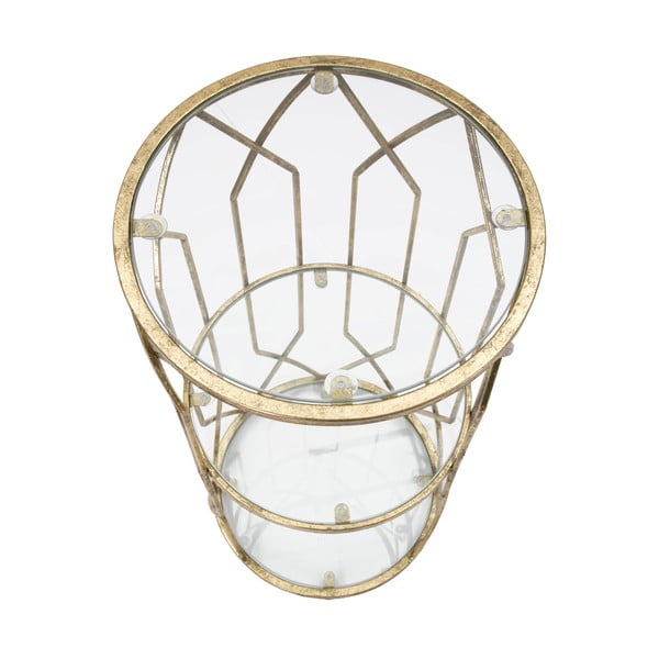 Tavolo rotondo con piano in vetro ø 35 cm Tunisi - Mauro Ferretti-image-1