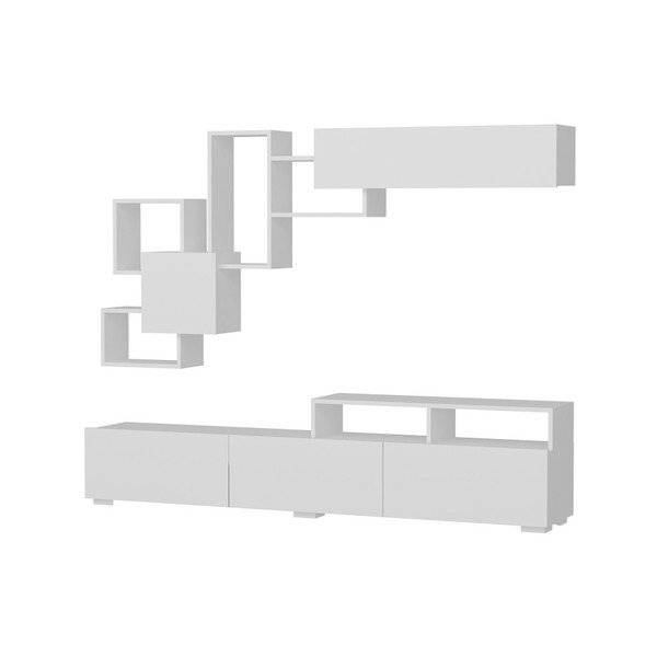 Televisore bianco 210x47 cm Elit - Woody Fashion