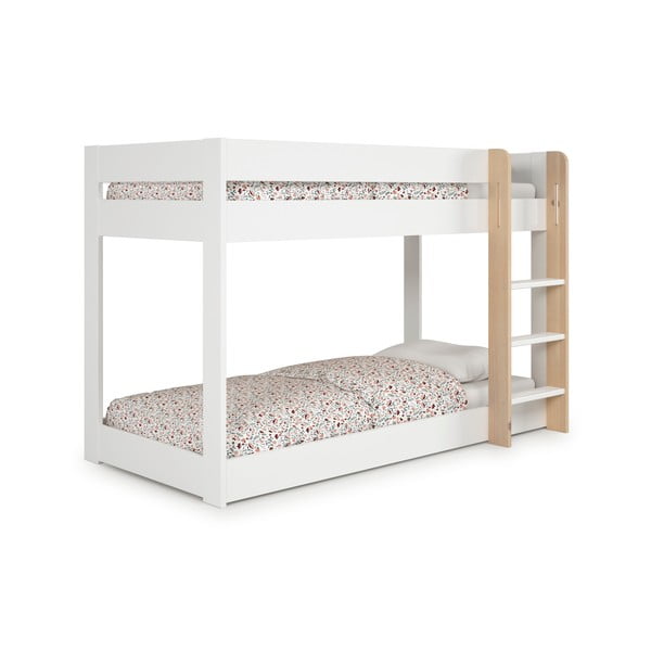 Letto a castello bianco per bambini 90x190 cm Angel - Marckeric-image-2