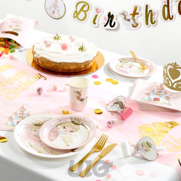 Set di tovaglioli 20 pz 33x33 cm Princess Horse – Homéa-image-1