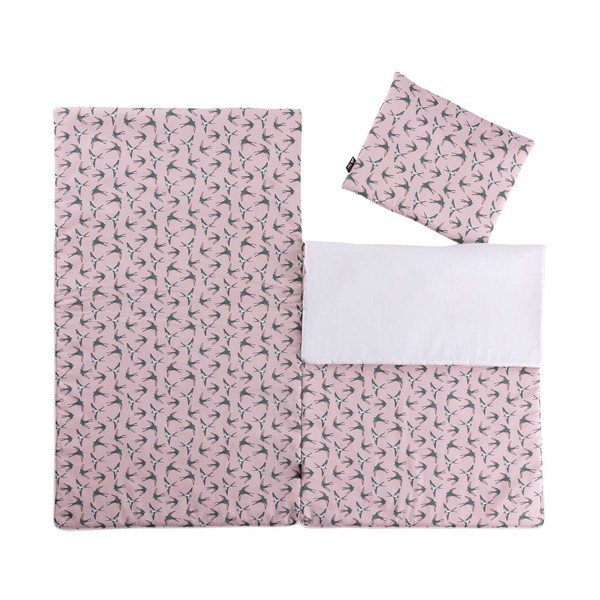 Sacco a pelo per bambini Pink & Swallows - Yellow Tipi-image-2