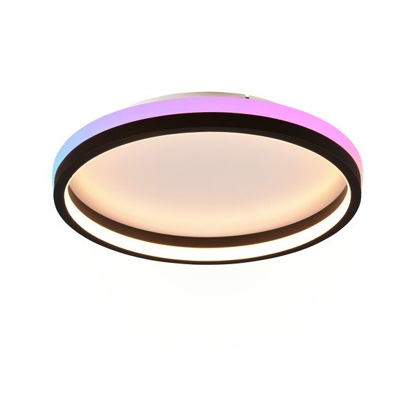 Nero opaco Plafoniera LED con telecomando ø 39 cm Hiko - Reality-image-2