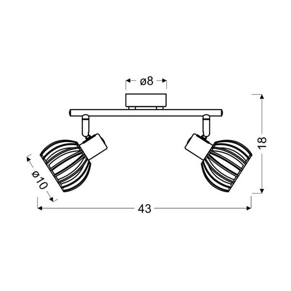Lampada da soffitto in colore bianco-naturale ø 10 cm Atarri - Candellux Lighting-image-3
