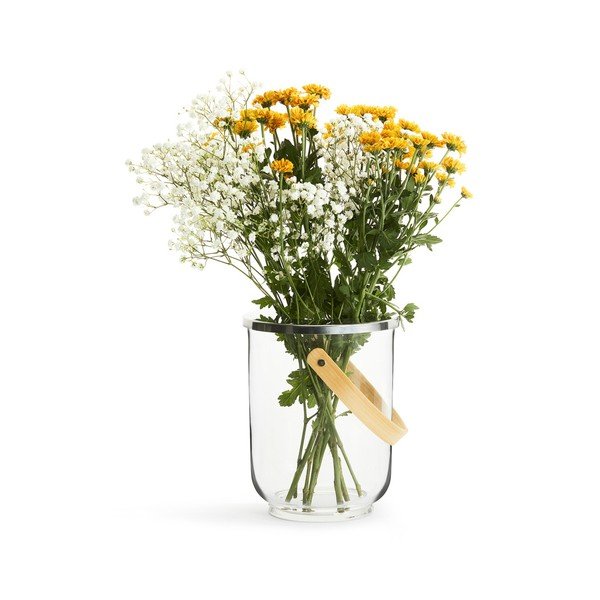 Vaso in vetro/legno Nature - Sagaform-image-1