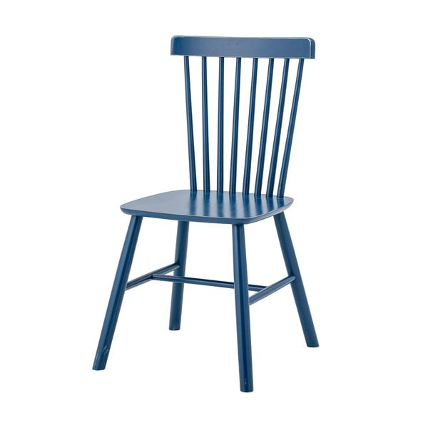 Sedie da pranzo in legno di gomma blu in set di 2 Mill - Bloomingville-image-3