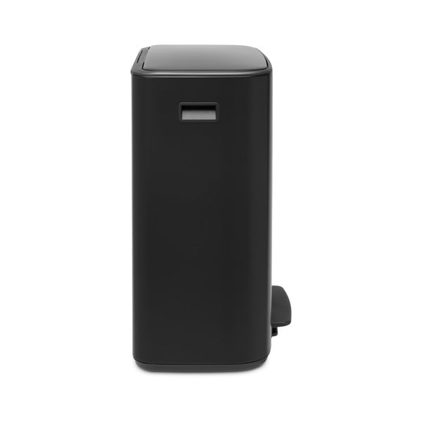 Bidone in acciaio nero opaco per raccolta differenziata 60 l Bo - Brabantia-image-3