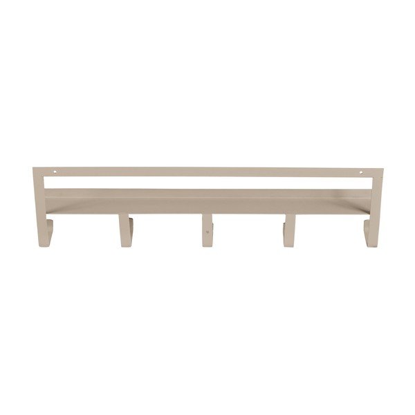 Attaccapanni da parete beige con scaffale 50 cm Quinn – WOOOD-image-3