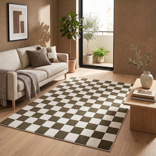 Tappeto verde/color crema 160x230 cm Bistro – ESTE-image-4