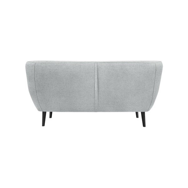 Divano Piemonte in grigio chiaro, 158 cm - Mazzini Sofas-image-4