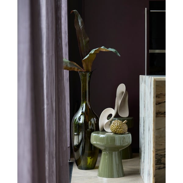 Tavolino rotondo in metallo ø 38 cm Dakwa - Light & Living-image-1