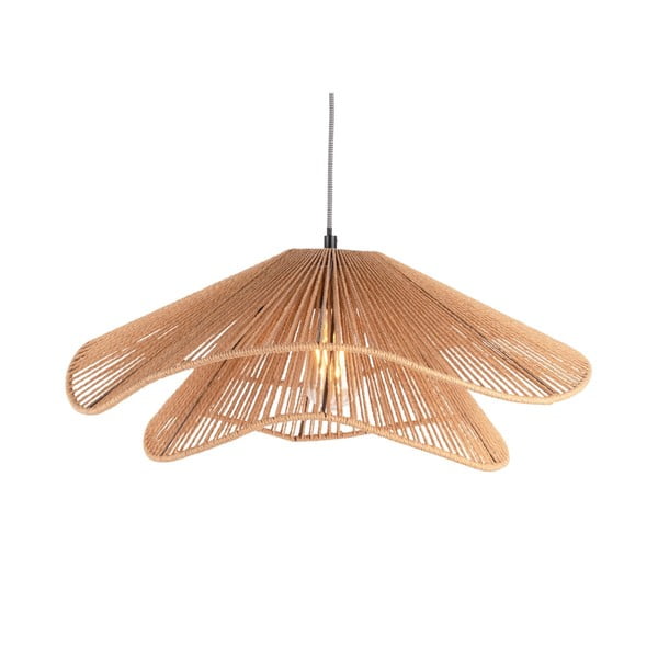 Lampada a sospensione color oro con paralume in carta intrecciata ø 60 cm Sombra - Leitmotiv