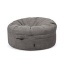 Puof a sacco grigio scuro con rivestimento in velluto a coste Roll 105 – SLOWDOWN