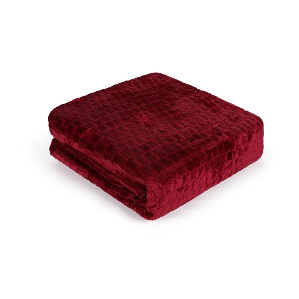 Copriletto rosso per letto matrimoniale 200x220 cm Melinda - Mijolnir