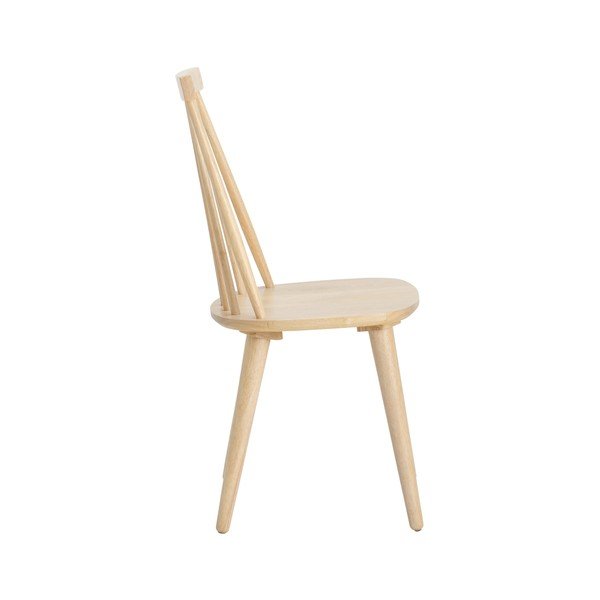 Set di sbagelli da bar colore naturale chiaro in legno di cauciù massiccio 2 pz (altezza della seduta 45 cm) Jolina – Ellos Home-image-2