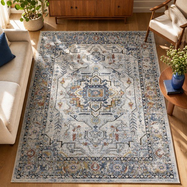 Tappeto beige 120x170 cm Mabel – Universal-image-4