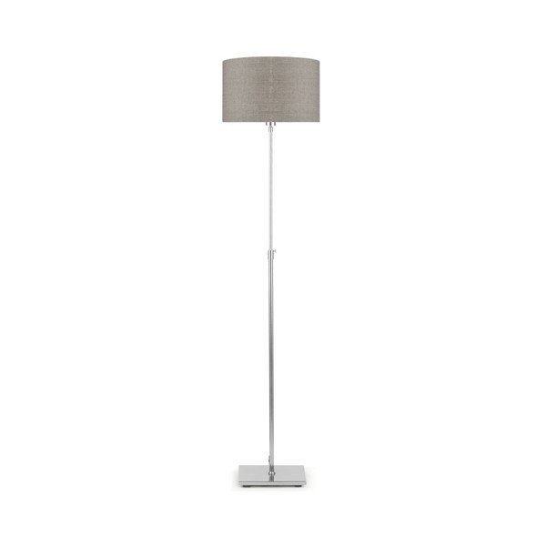 Lampada a stelo grigia con paralume beige scuro Bonn - Citylights