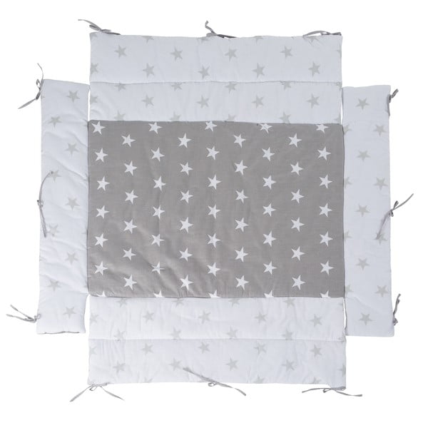 Paracolpi bianco/grigio in misto cotone 96 cm Little Stars – Roba