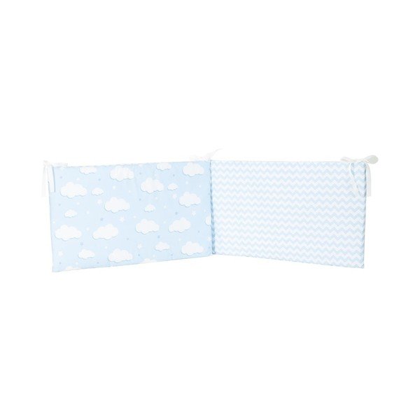 Coprimaterasso per lettino in cotone protettivo blu Mike & Co. NEW YORK Carino, 40 x 210 cm Stars - Mike & Co. NEW YORK