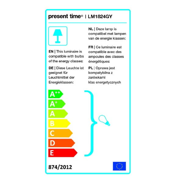 Lampada da tavolo grigia Enchant - Leitmotiv-image-1