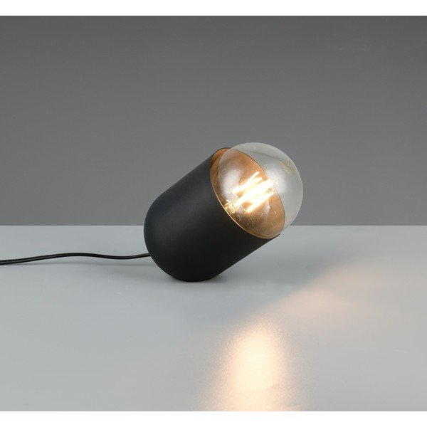 Lampada da tavolo nera in metallo (altezza totale 13,5 cm) Nara – Reality-image-1